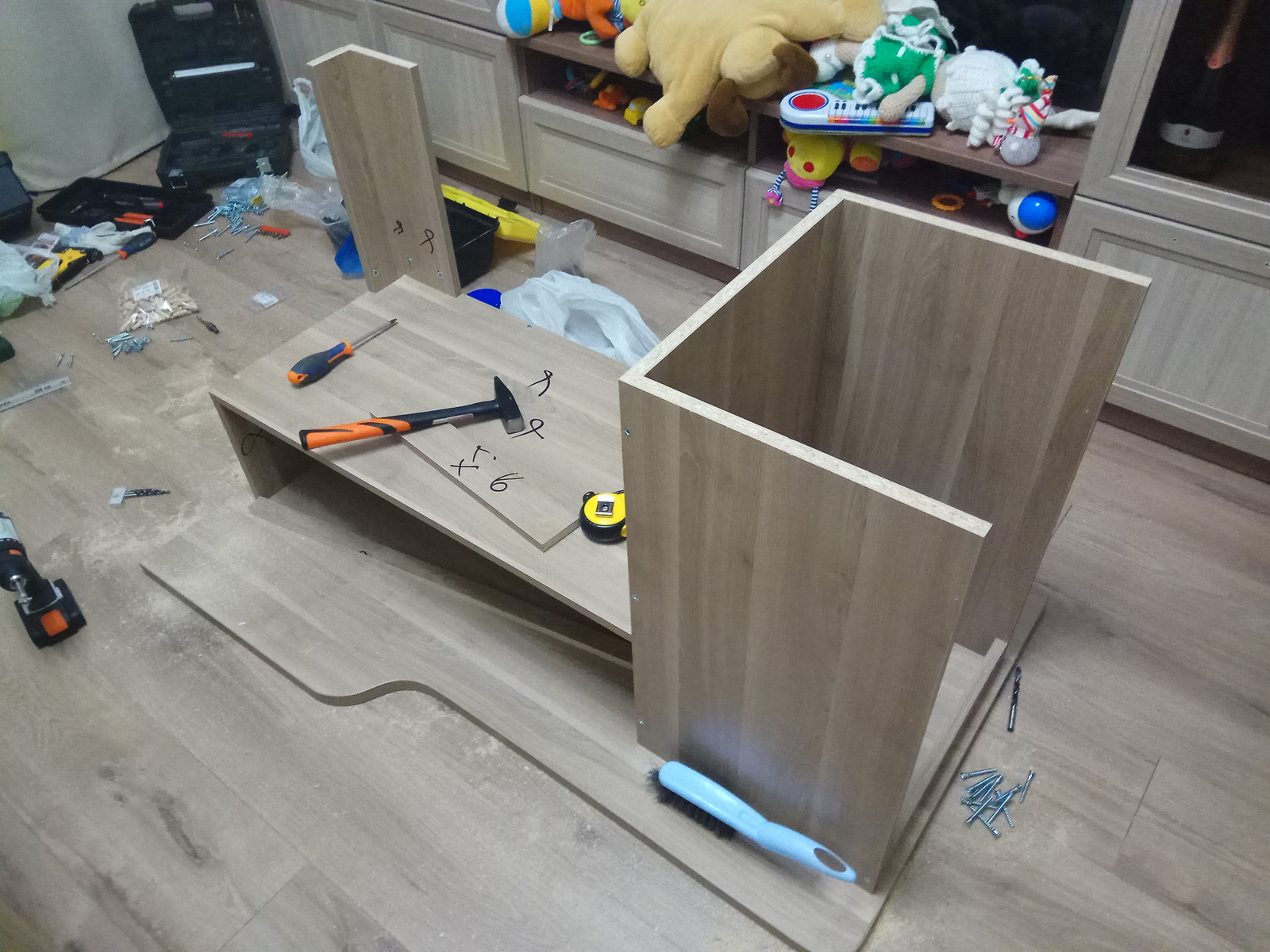 DIY computer desk - My, Table, With your own hands, Furniture, Longpost