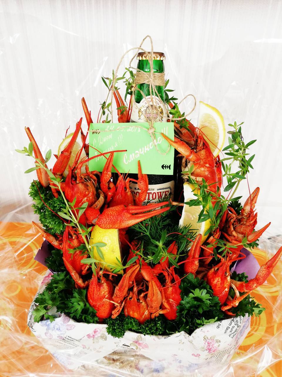 Bouquet - Crayfish, Beer, Bouquet, Presents, Longpost, Berdyansk