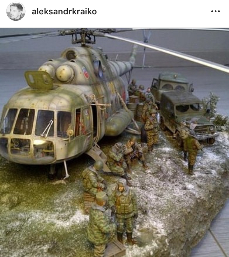 Great diorama - Stand modeling, Mi-8, Infantry, Diorama