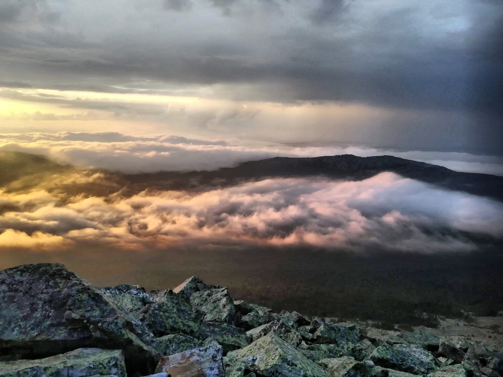 Dawn above the clouds. Iremel. - My, Hike, Tourism, The mountains, dawn, Iremel, Ural, Romance, Longpost