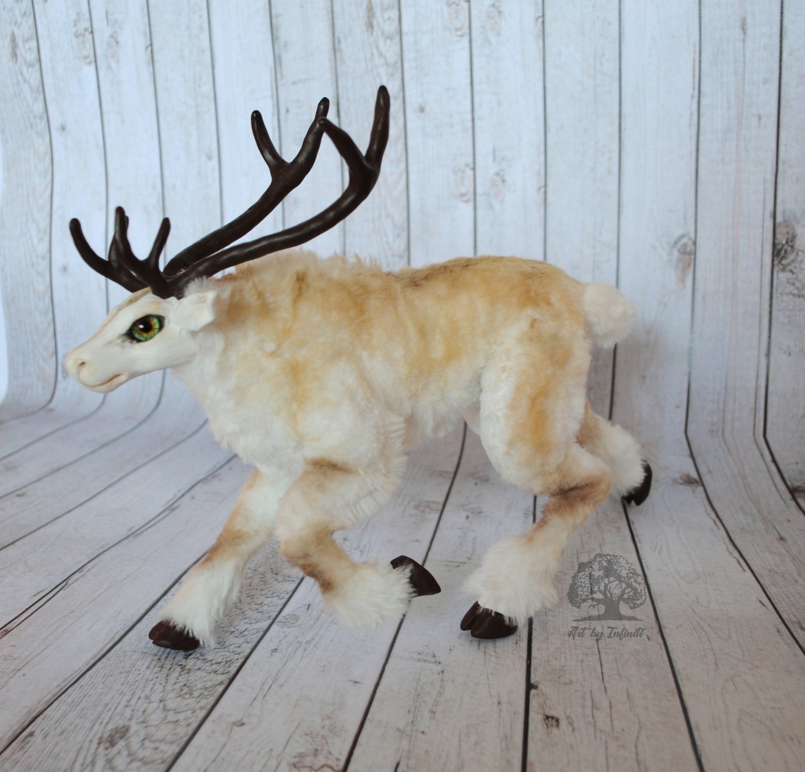 Reindeer - My, Author's toy, Polymer clay, Deer, Christmas, Longpost, Needlework without process, Deer