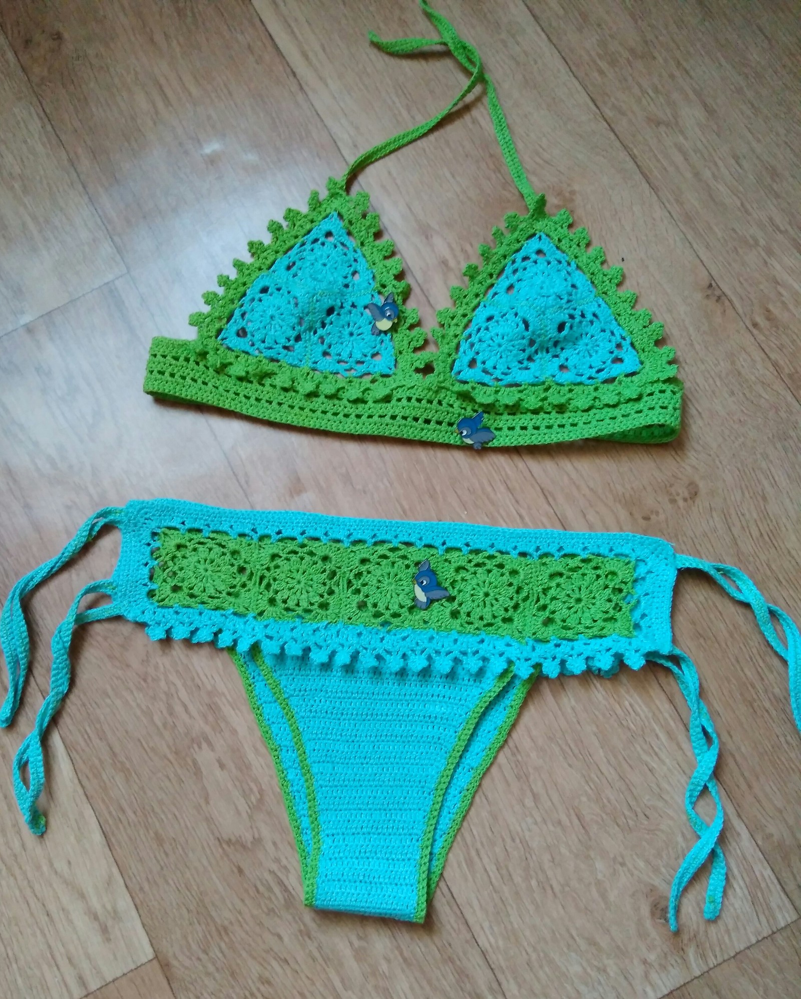 Swimsuit female crochet. - My, , Crochet, Needlework without process, Longpost