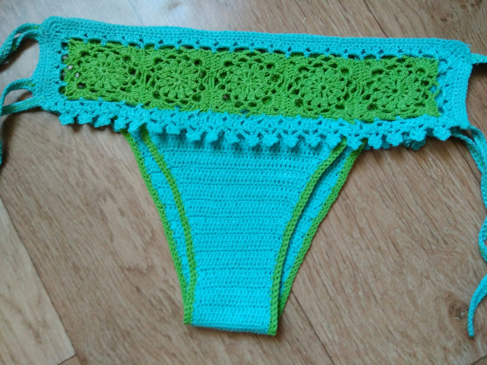 Swimsuit female crochet. - My, , Crochet, Needlework without process, Longpost