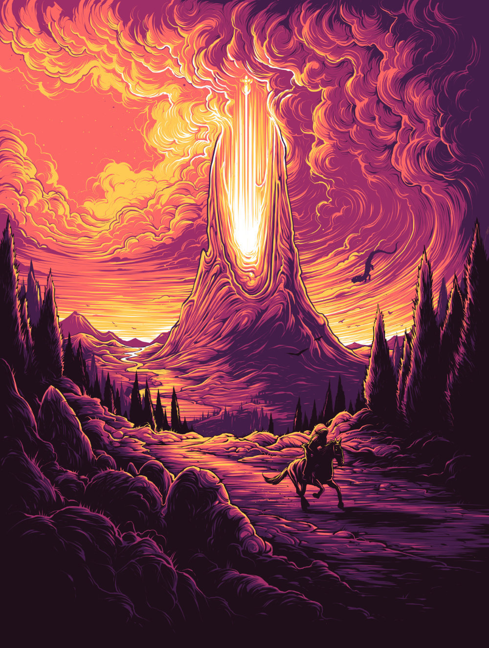 Gorgeous art by Dan Mumford - Art, Dark tower, Iron maiden, , , Keltuzad, , Longpost, Stephen King's dark tower, The Big Commotion in Little China