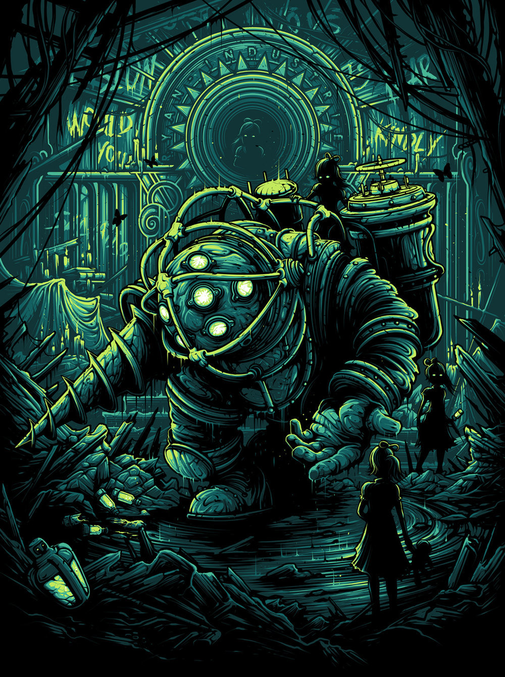 Gorgeous art by Dan Mumford - Art, Dark tower, Iron maiden, , , Keltuzad, , Longpost, Stephen King's dark tower, The Big Commotion in Little China