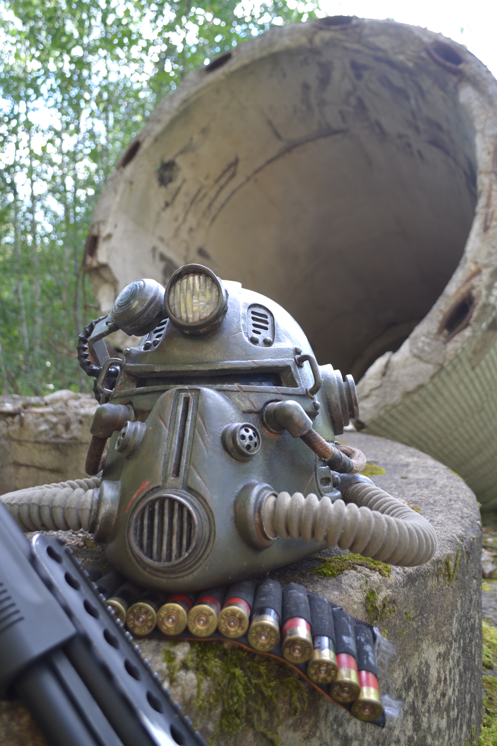 t51b power armor helmet (Fallout) - My, Fallout, Power armor, With your own hands, Powerarmor, , Longpost