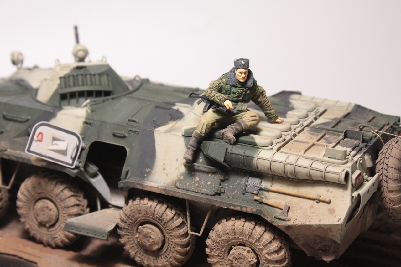 BTR-80. - My, Modeling, Btr-80, Hobby, Longpost