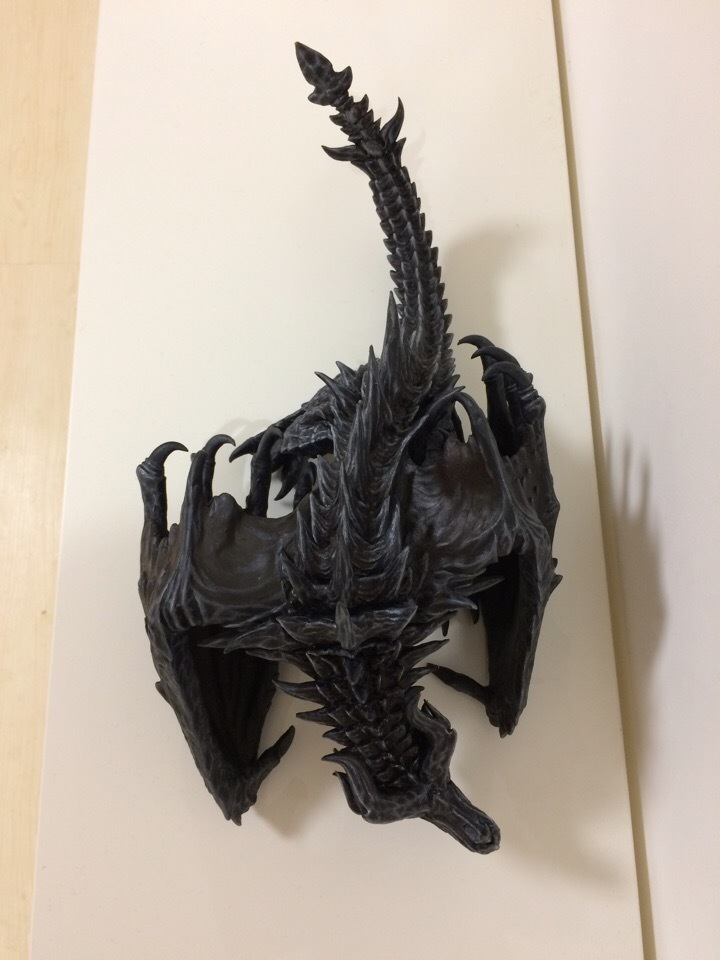 Alduin. - My, Alduin, Alduin, The Elder Scrolls V: Skyrim, The Dragon, , Skyrim, Polymer clay, Longpost