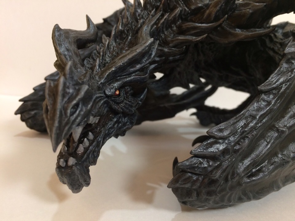 Alduin. - My, Alduin, Alduin, The Elder Scrolls V: Skyrim, The Dragon, , Skyrim, Polymer clay, Longpost