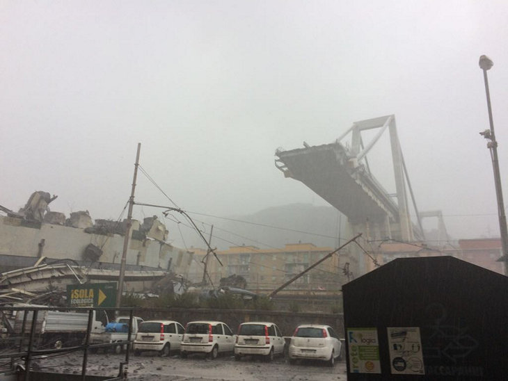 Former Zenit football player was driving with his son on a bridge in Genoa, which collapsed 10 minutes later - My, Incident, Bridge, Zenith, Criscito, Tragedy, Longpost, Italy, Genoa, Video