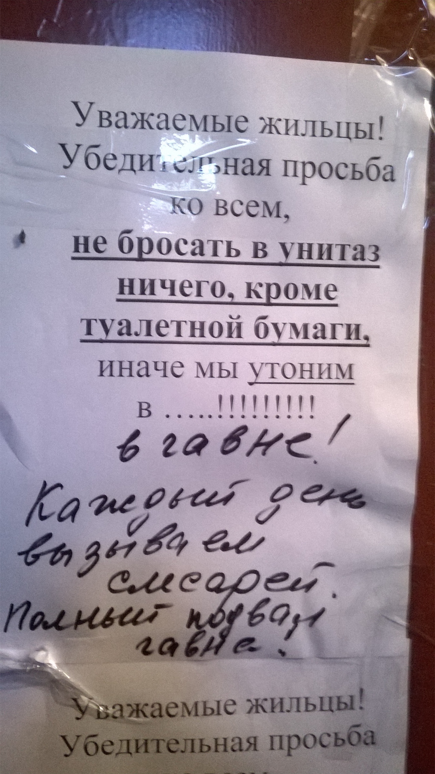 Говёный потоп первого этажа. - Объявление, Созасиратели, Канализация, Потоп, Длиннопост