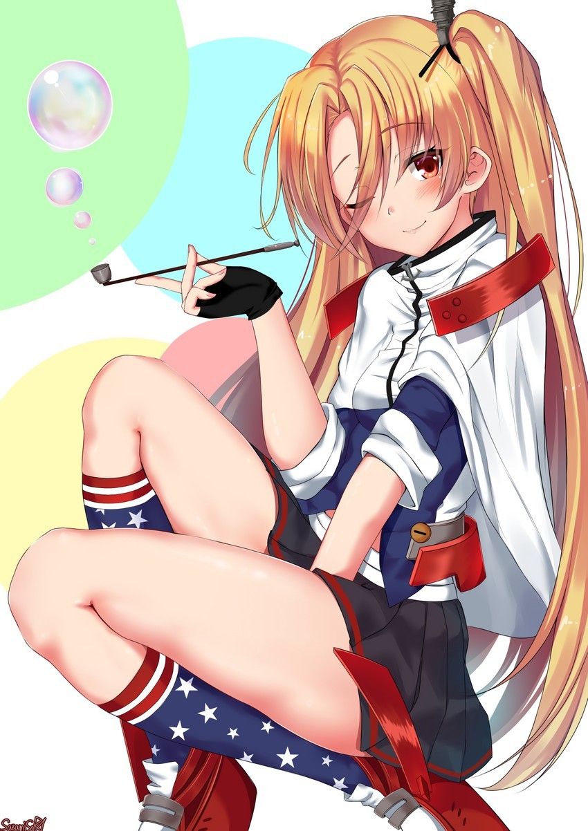 Anime Art - Аниме, Anime Art, Azur Lane, Cleveland