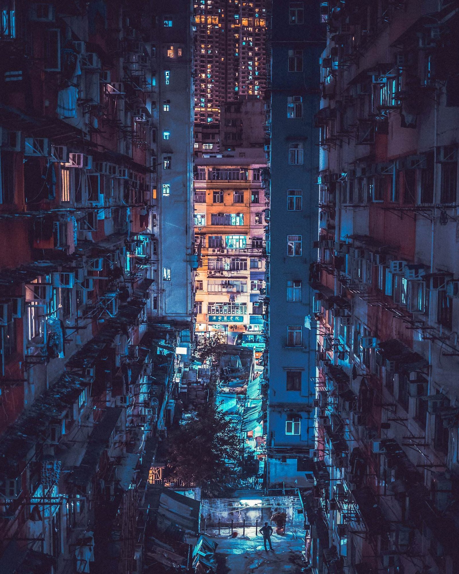 Night street in Hong Kong - The photo, The street, China, Hong Kong, beauty, Night