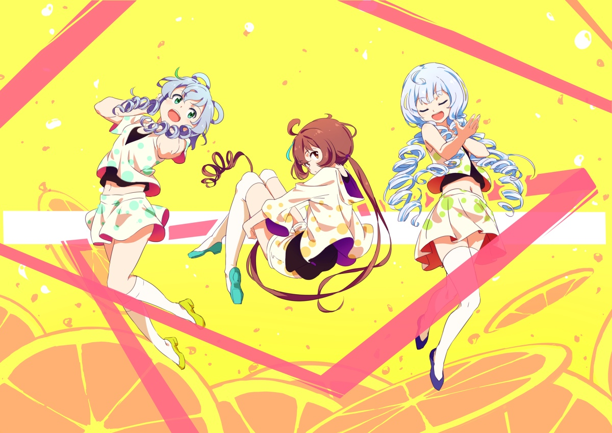 Trio of curls - Anime, Not anime, Vocaloid, Stardust, , Luo tianyi