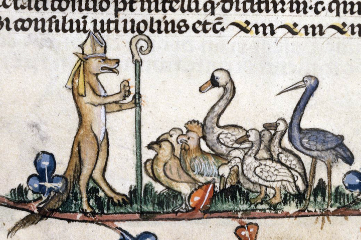 What's going on here? - My, Marginalia, Middle Ages, Drawing, Animals