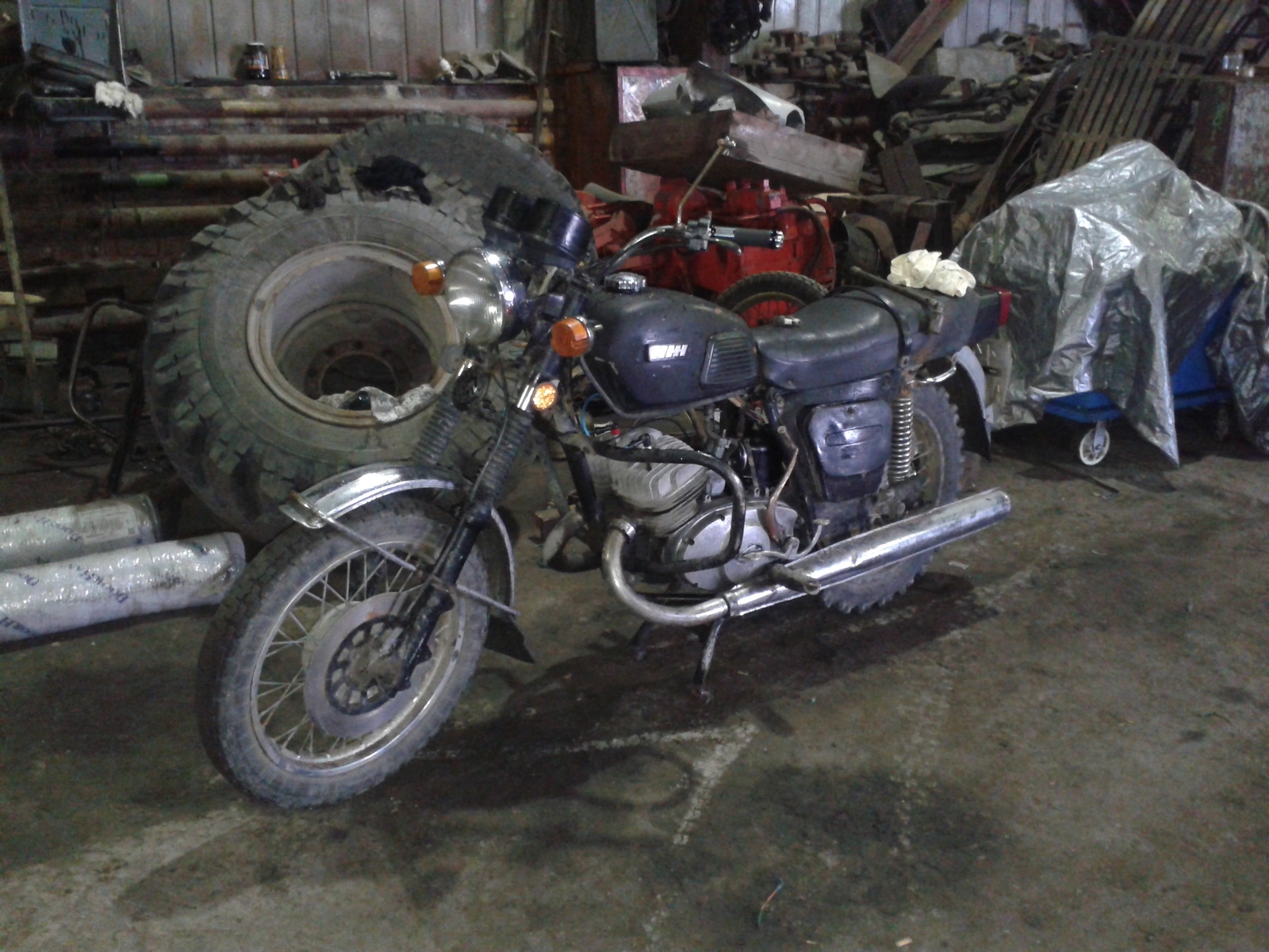 Adventures of the popular Soviet motorcycle Izh-Jupiter 4, in the north. part 2 - My, My, Izh Jupiter, Amderma, Longpost