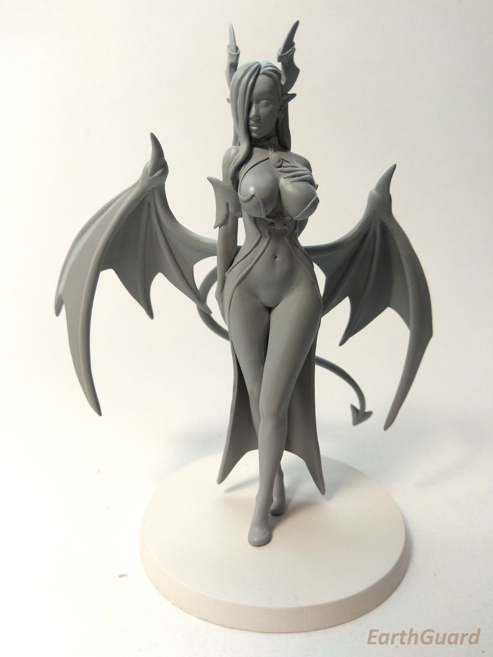 Adeline succubus - My, Needlework without process, Longpost, Succubus, Demon, Monster girl, Miniature, Figurine, Creation, Figurines