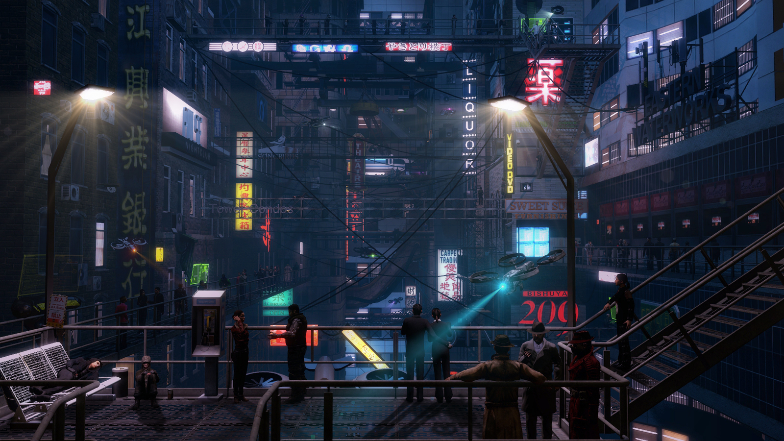 Lots of cyberpunk and neo-noir - Art, Neonoir, Назад в будущее, Cyberpunk, A selection, Longpost, Back to the future (film)