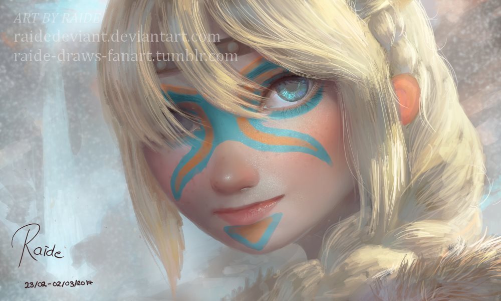 Astrid Hofferson - Art, How to train your dragon, Astrid, Raidesart