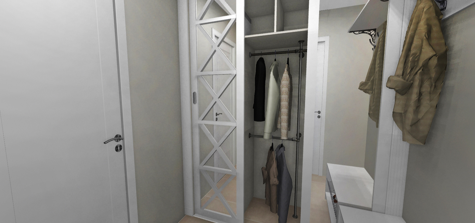 One-room apartment 40 m2 - My, Interior Design, Project, Longpost