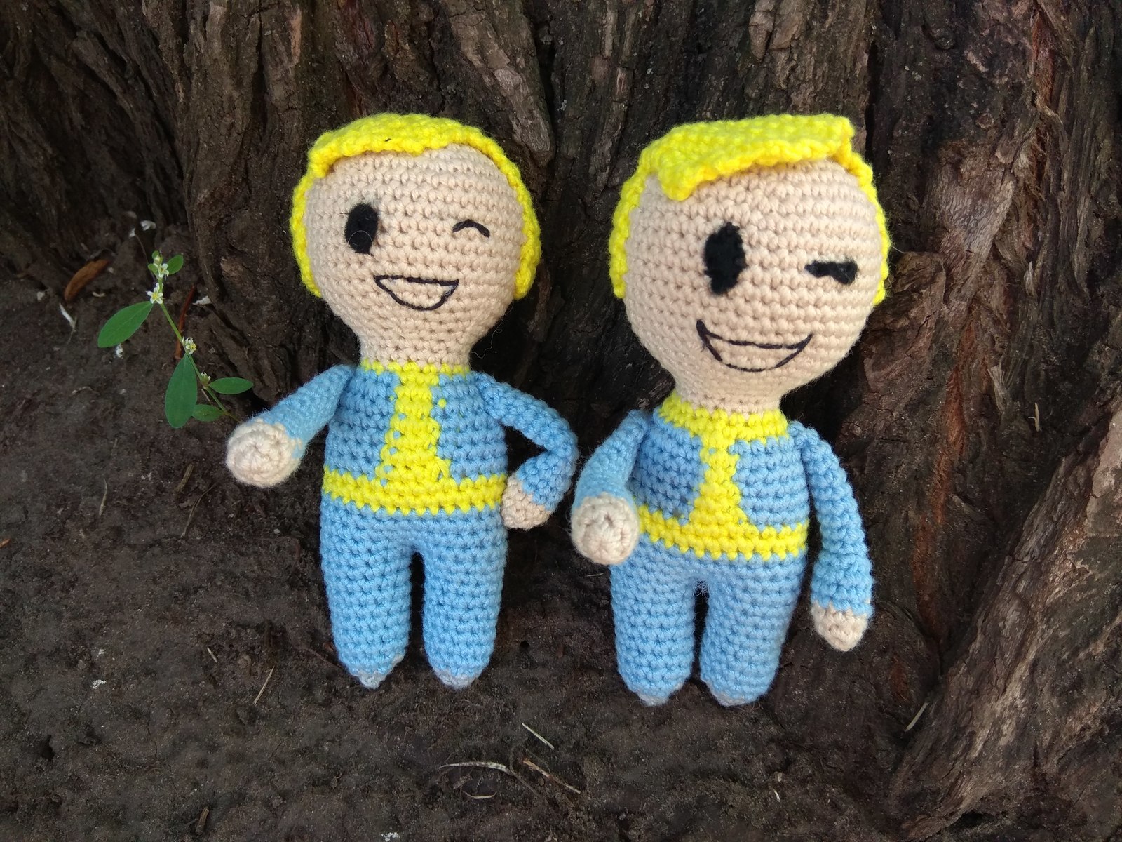 Vault boys - My, Crochet, Needlework without process, Fallout, Vault boy