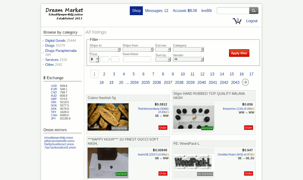 Reliable darknet markets