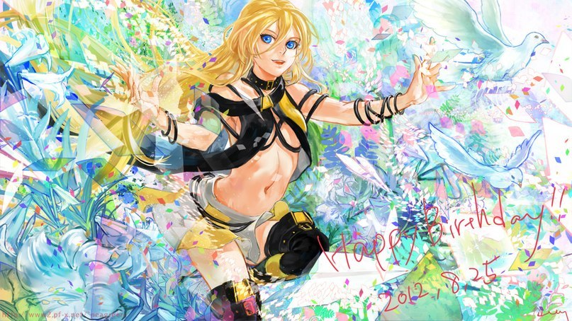 Today is also Vocaloid Lily's birthday. - Anime, Not anime, Vocaloid, Lily, Anime art, Longpost