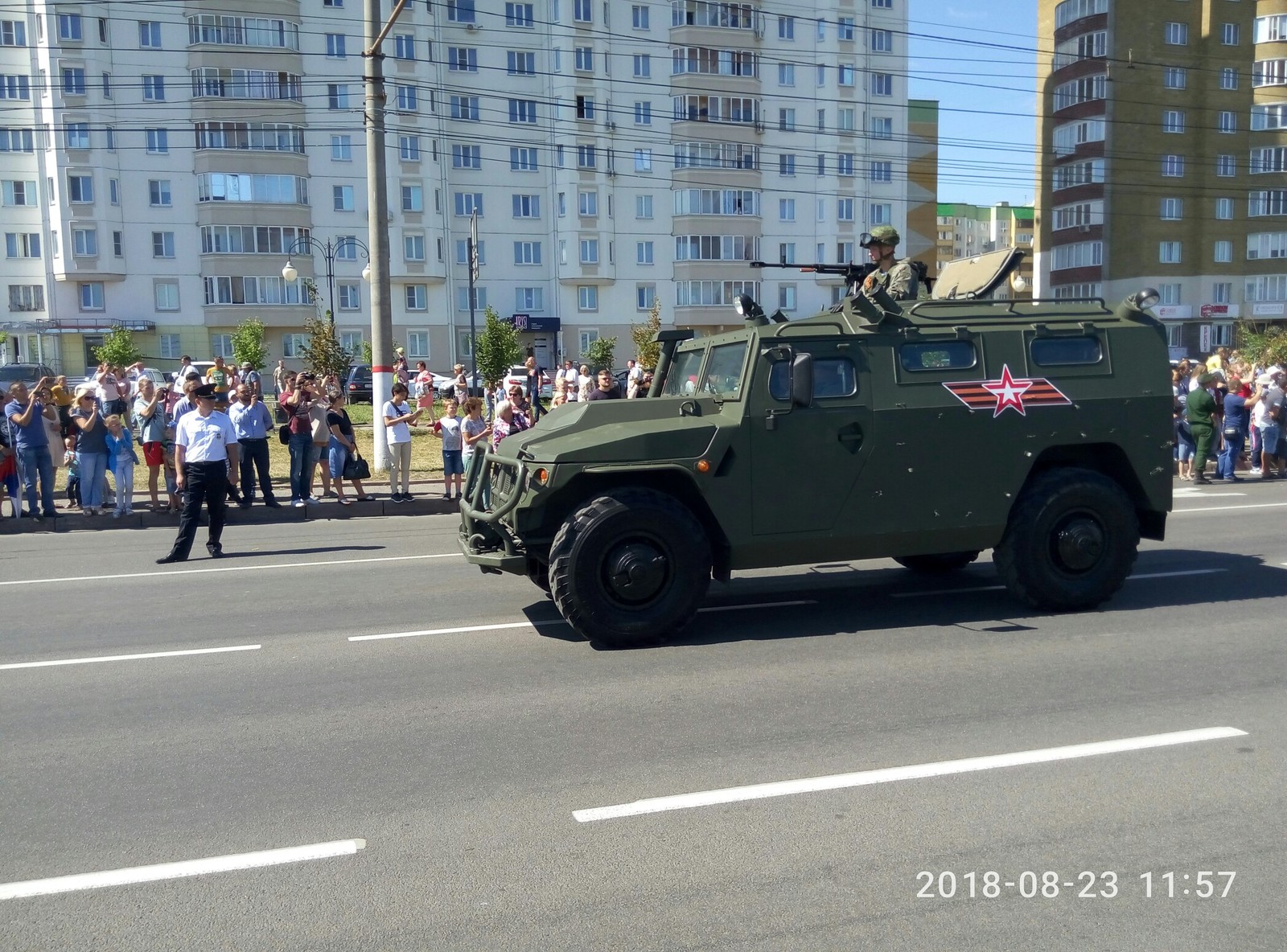 Военный парад в честь 75-летия победы в Курской битве | Пикабу