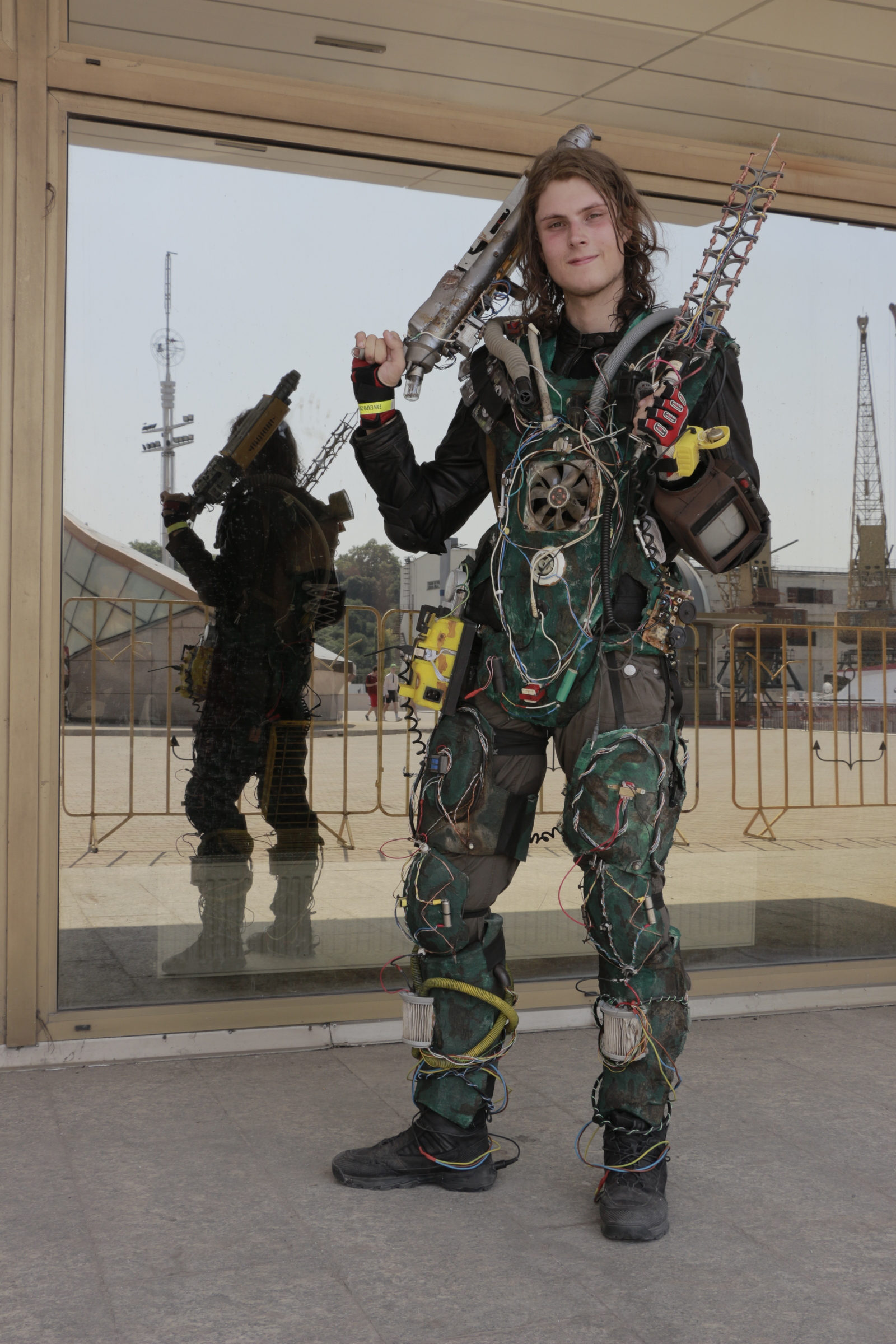 Trash Cosplay - My, Fallout, Cosplay, Apocalypse, Cyberpunk, Radio electronics, Longpost