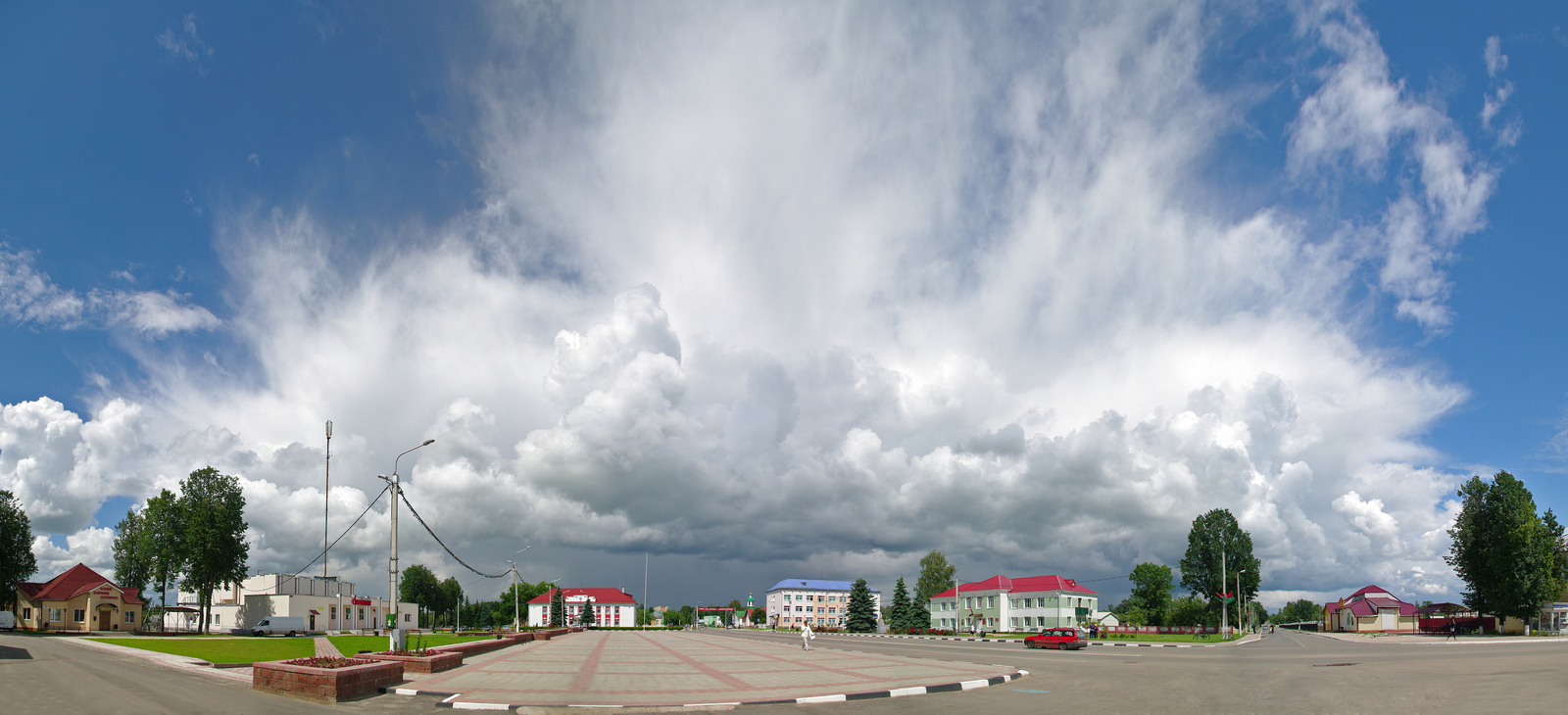 Summer sky of Vitebsk region. - My, The photo, Republic of Belarus, Sky, Clouds, , Vitebsk region, Town, Summer, Longpost