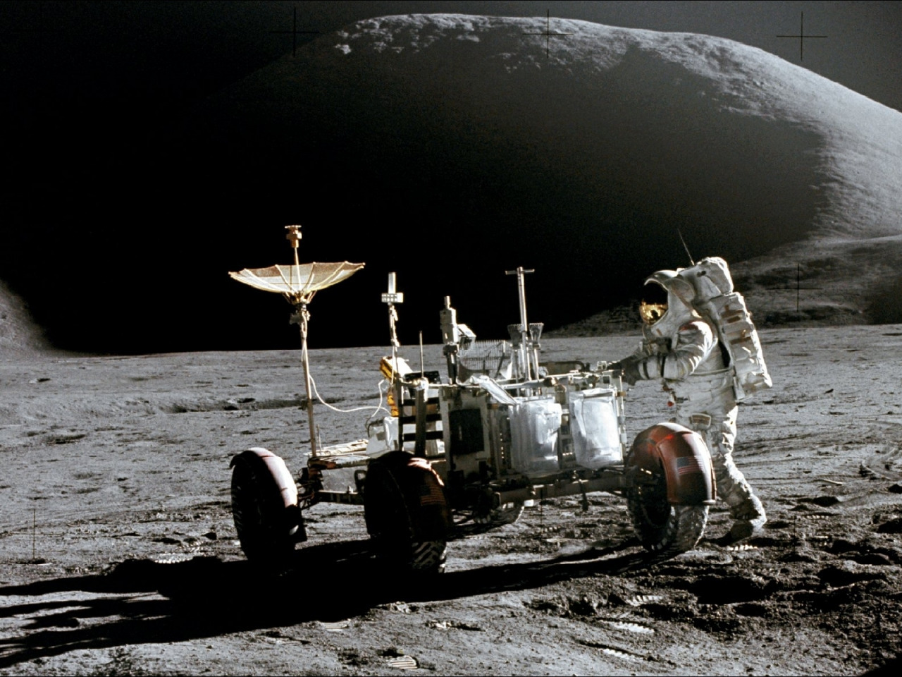 Photos from the Moon. Part 2. - moon, Apollo, The photo, Space, Longpost, NASA, USA