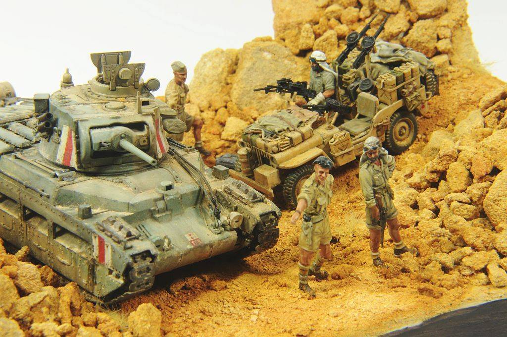 desert rats - Modeling, Stand modeling, The Second World War, Longpost