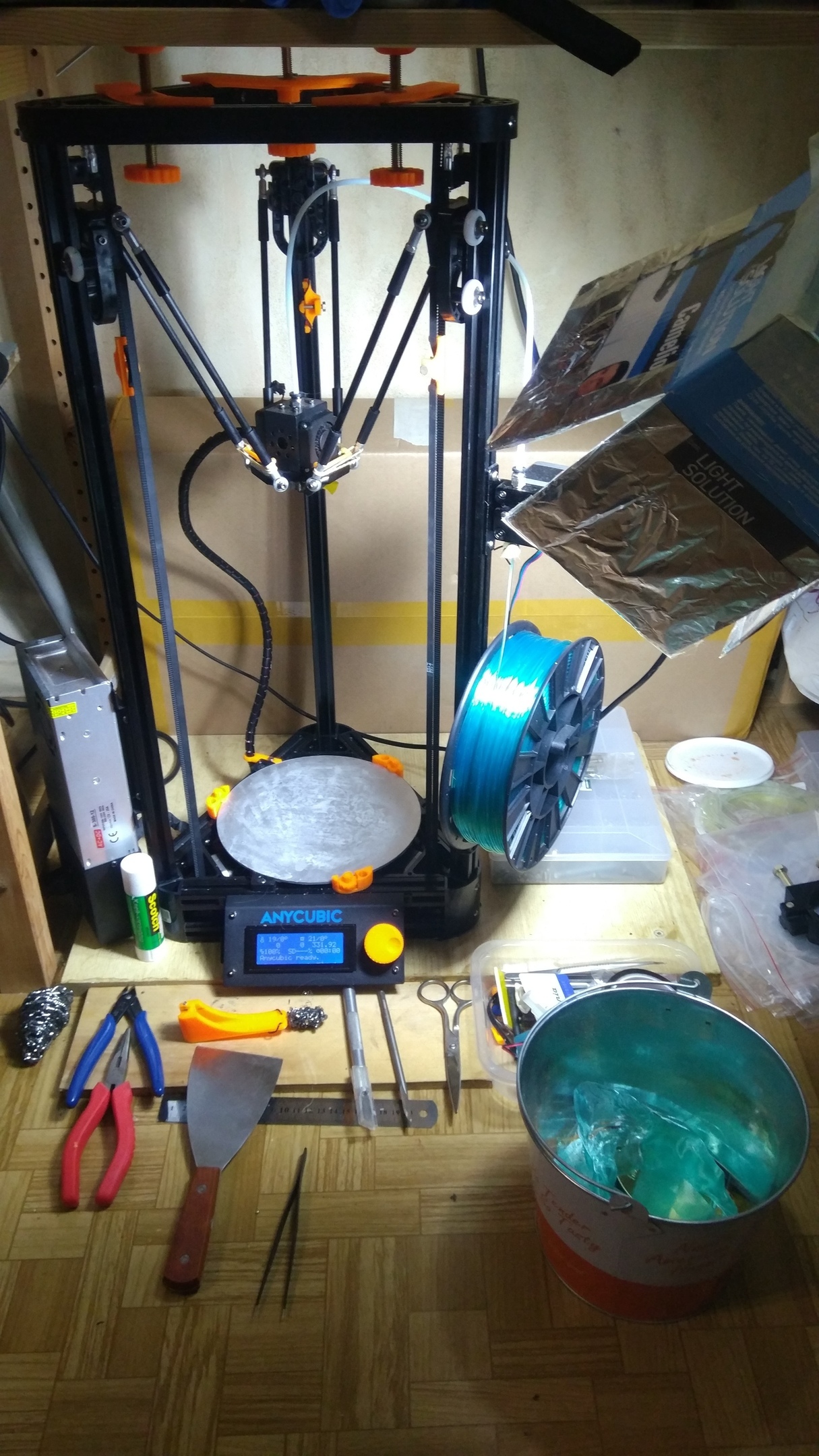 The everyday life of budget 3d printing in a simple way. - My, 3D печать, Anycubic, Kossel, Longpost