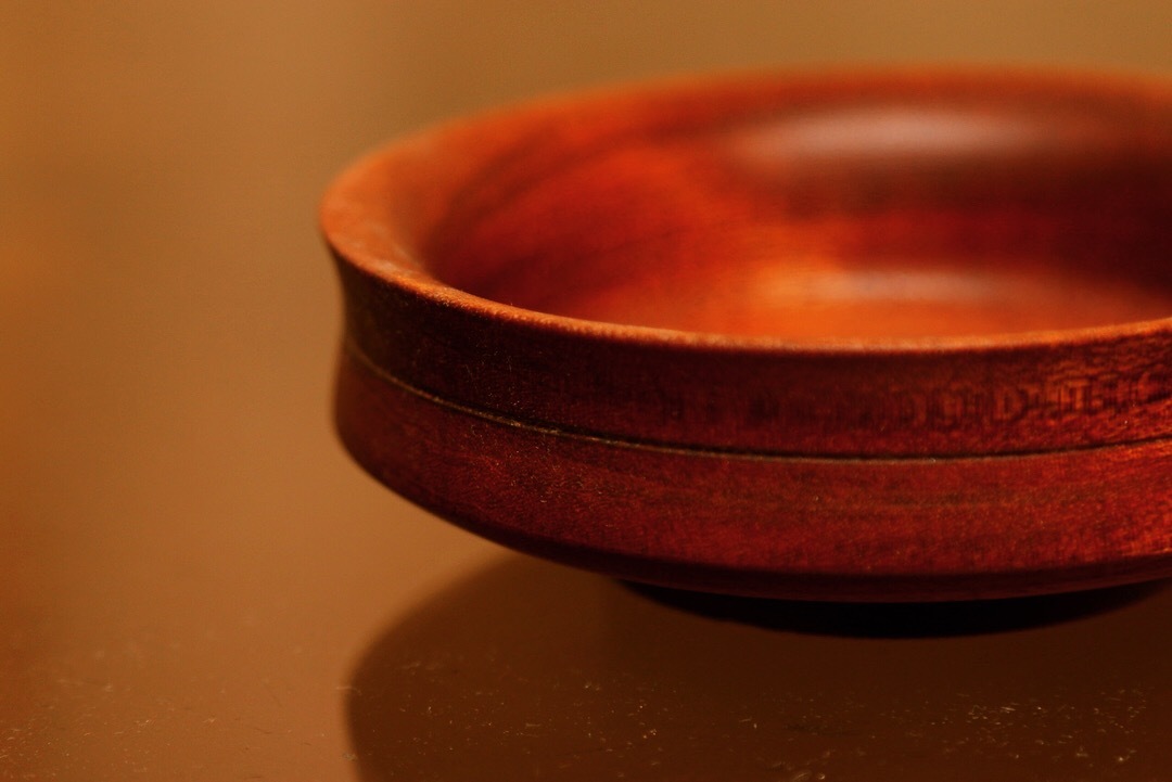 Bad redhead. - My, Tree, beauty, Mahogany, Handmade, Saucer, Longpost