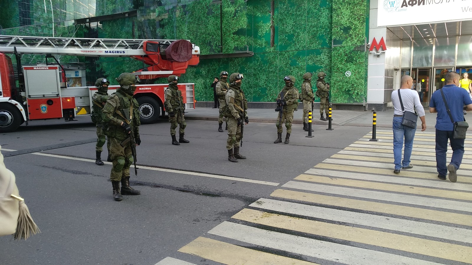 Just green people. - My, Military, Moscow Metro, Military training