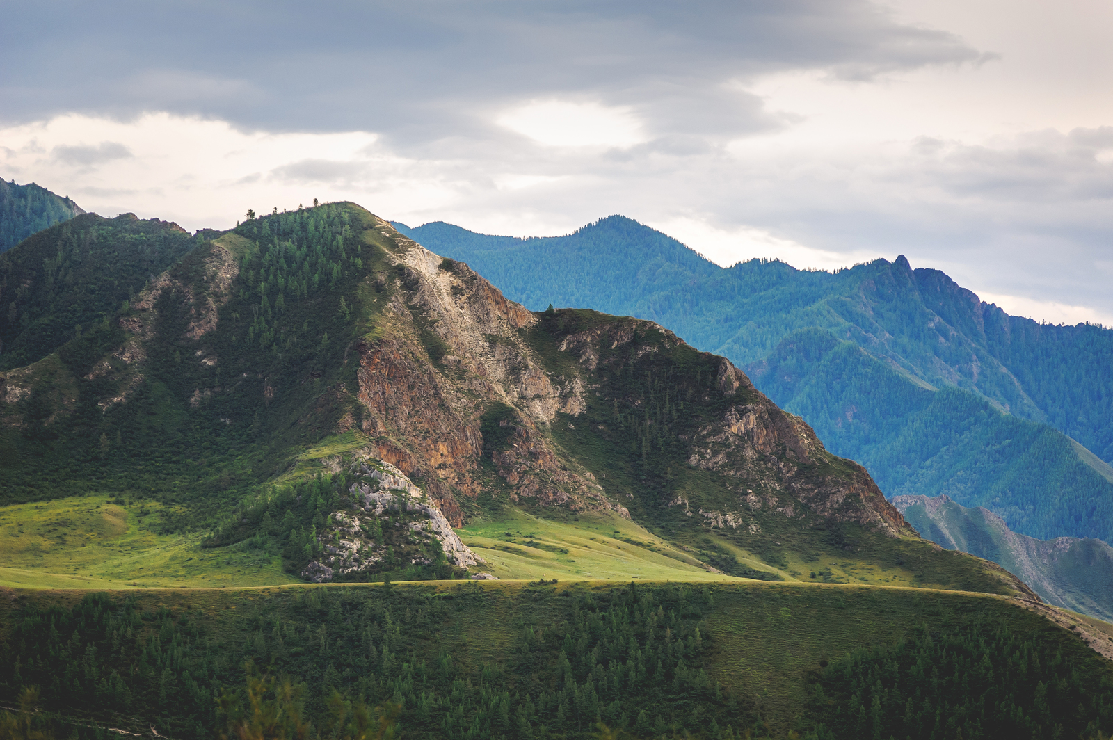 Altai, the confluence of the Chuya with the Katun - My, Altai, Mountain Altai, wildlife, beauty of nature, Longpost, Altai Republic