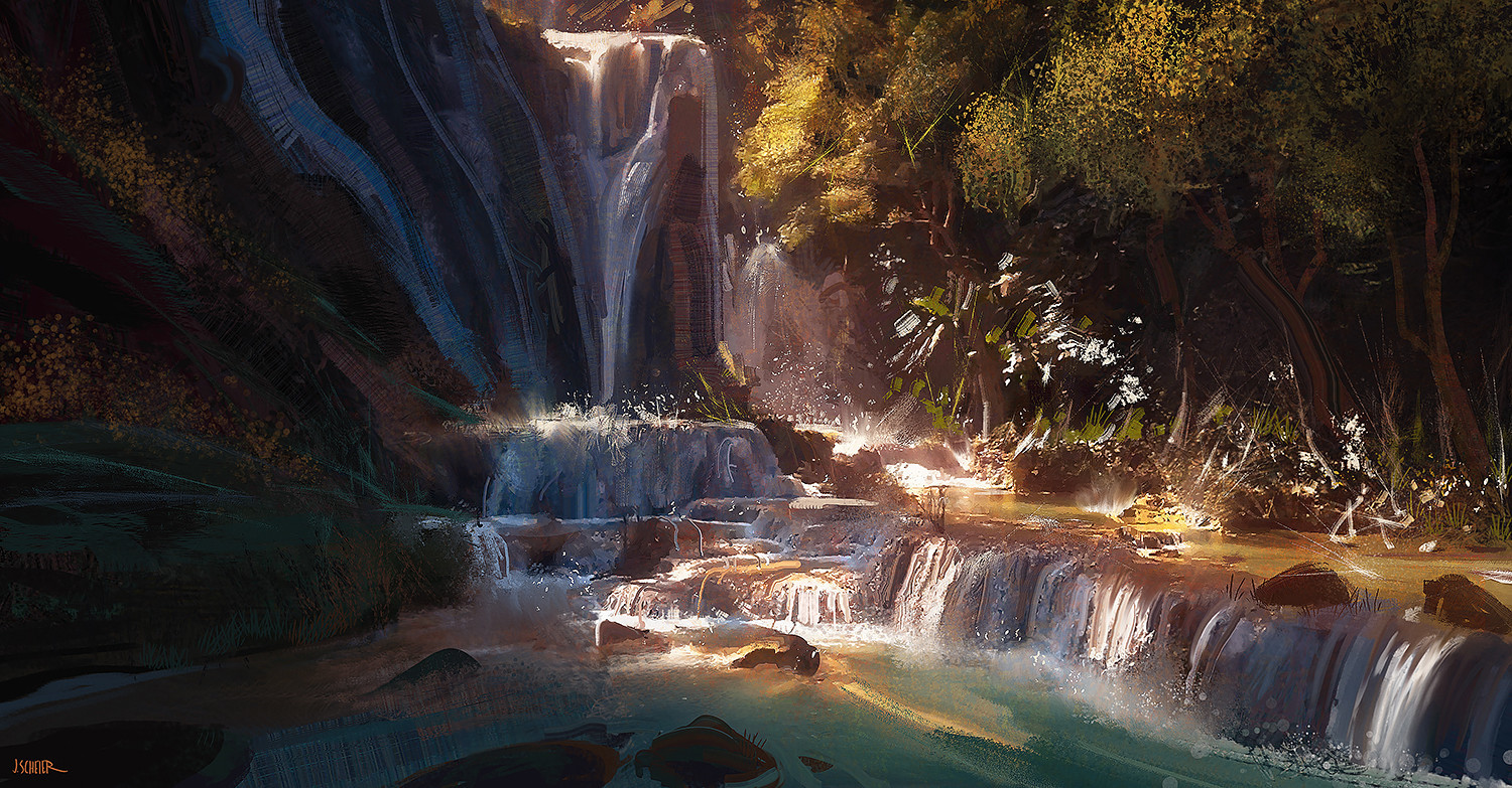 Waterfall - Art, Waterfall, Jason Scheier