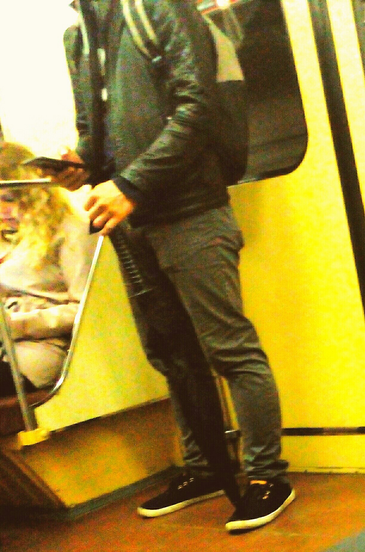 Samurai of the Novosibirsk Metro - My, Novosibirsk, Metro, Sword, Rain