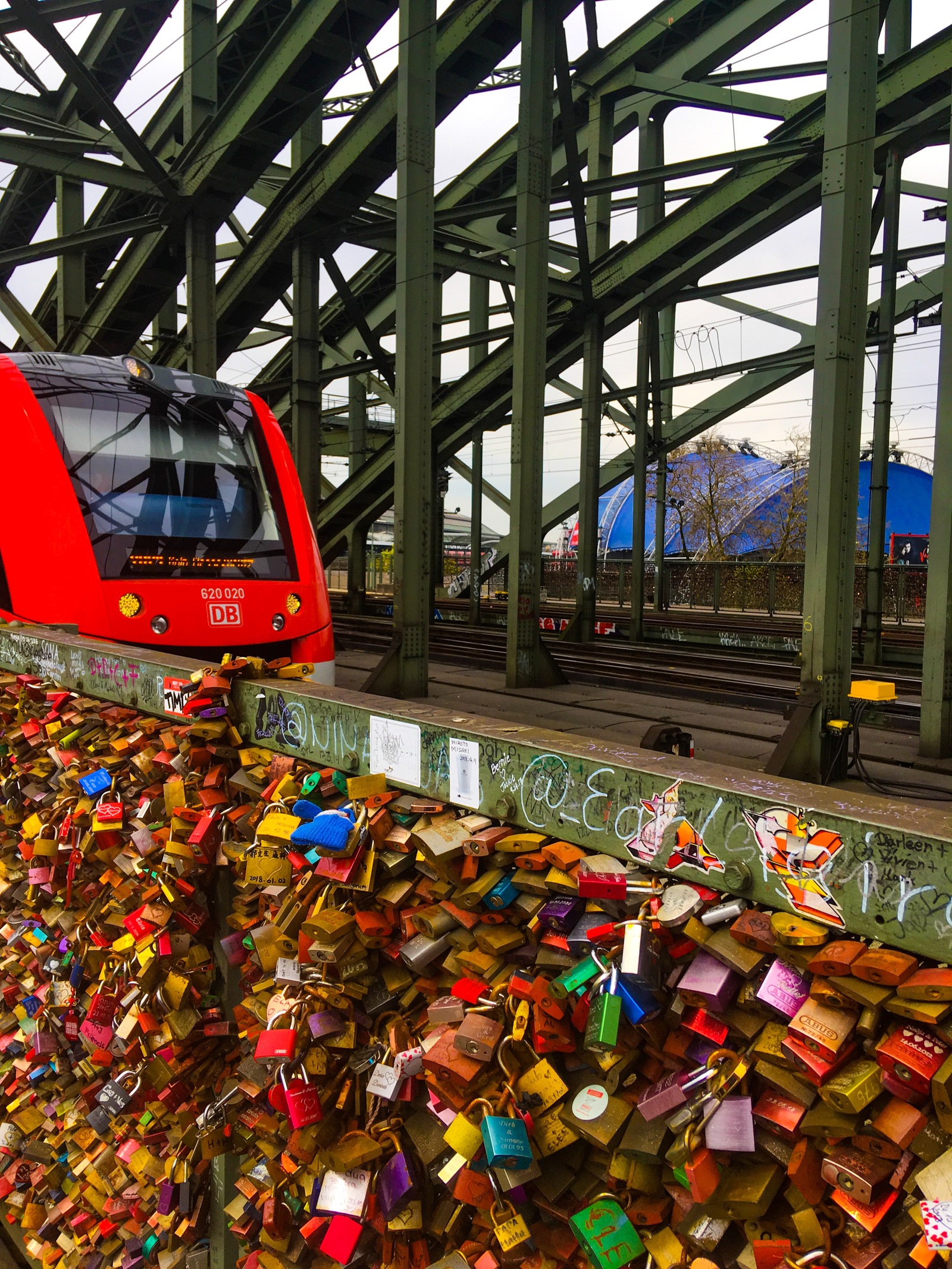 Hohenzollern Bridge - My, Bridge, Germany, Love, Koln, Lock, Europe, European Union, Travels, Longpost