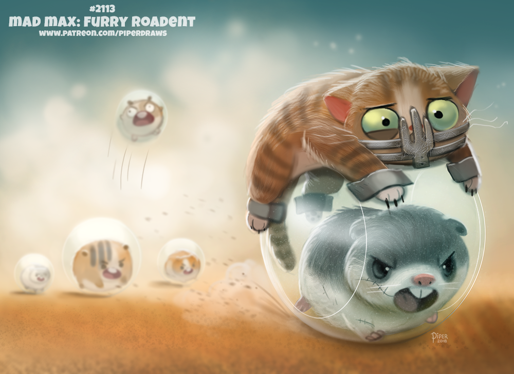 Mad Max: Furry Roadent - cat, Hamster, Mad Max: Fury Road, Crazy Max, Art
