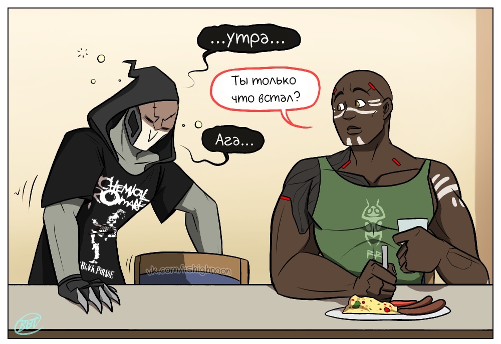 Present - Comics, , , Overwatch, Reaper, Doomfist, Longpost