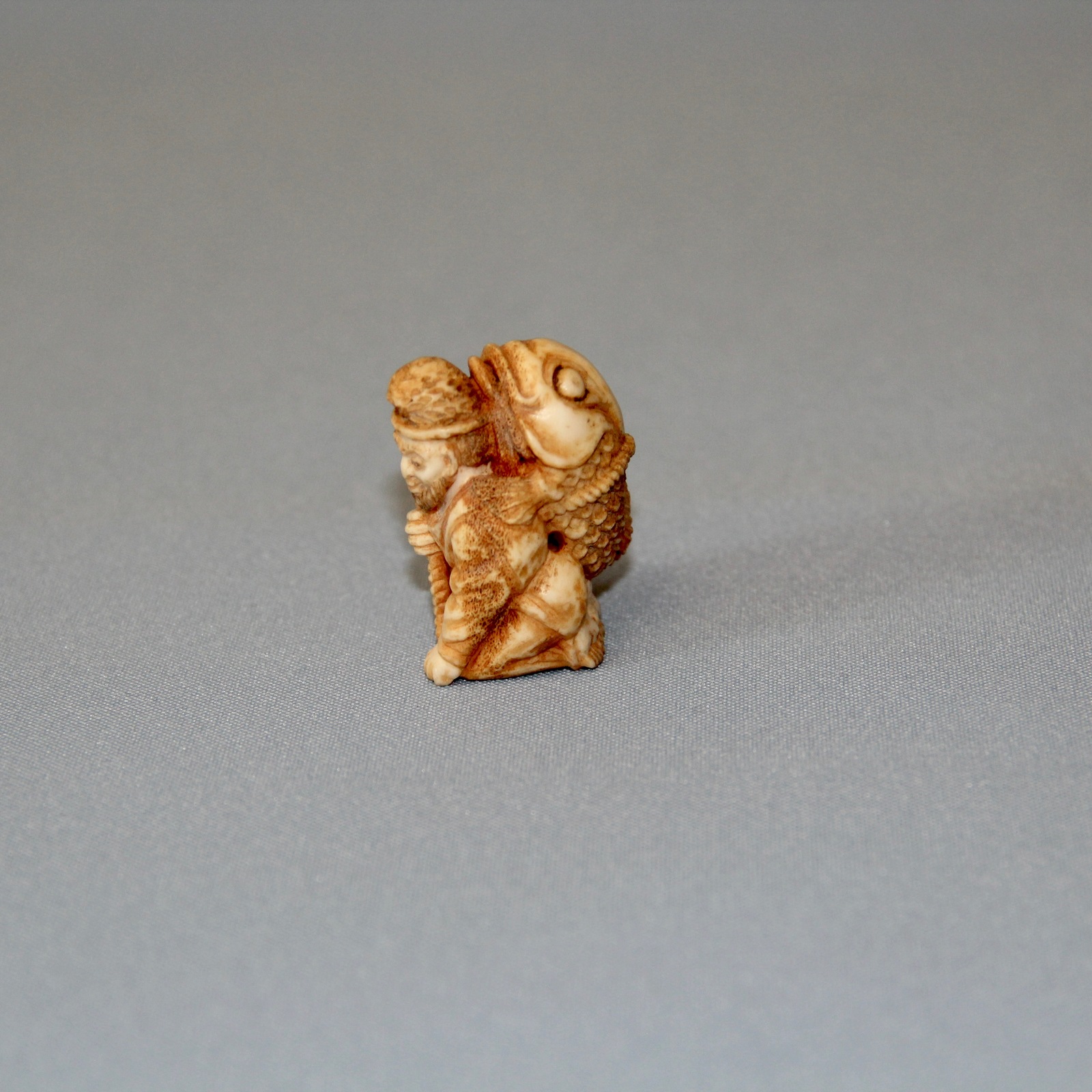 Netsuke #3 Ebisu - My, Netsuke, Thread, Miniature, Longpost