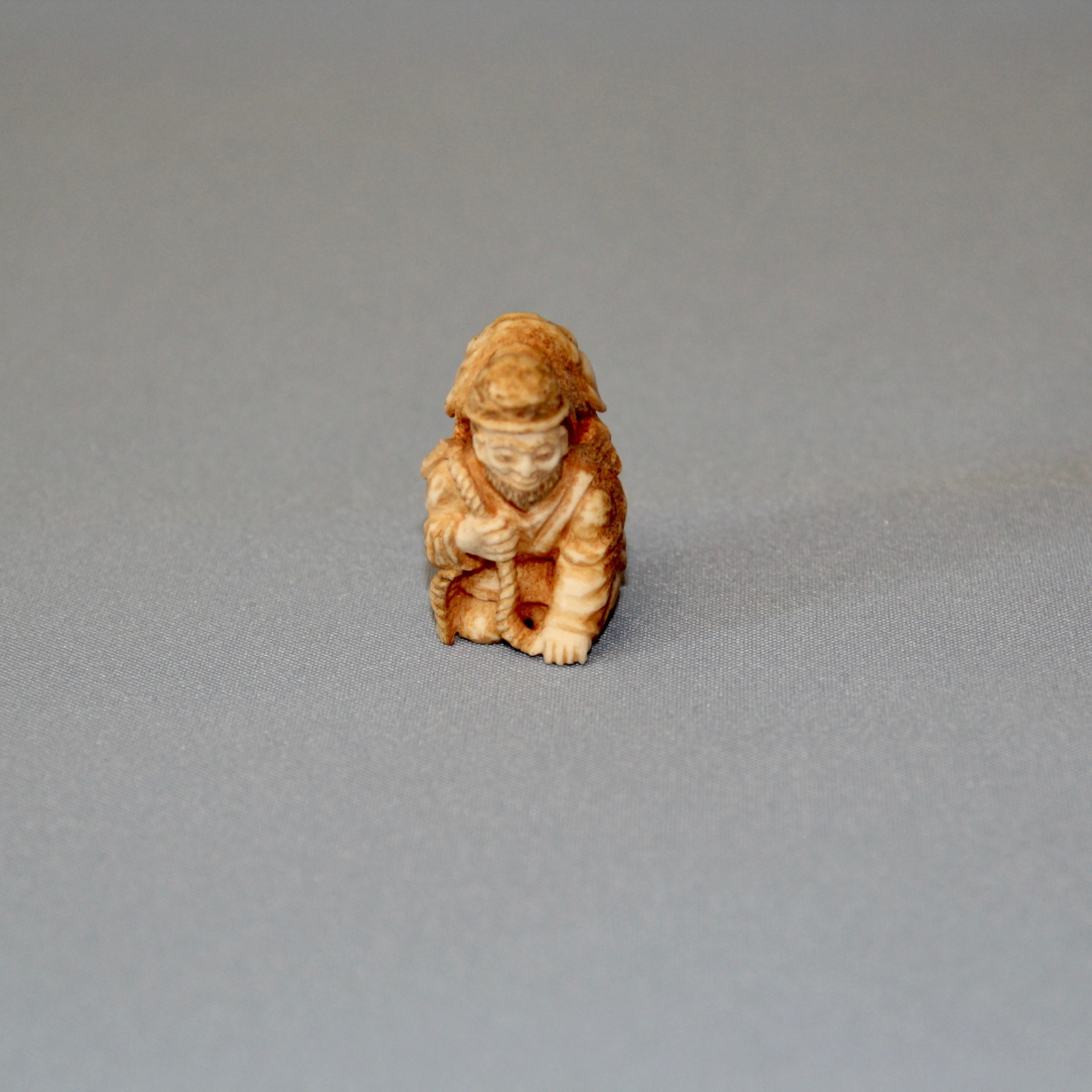 Netsuke #3 Ebisu - My, Netsuke, Thread, Miniature, Longpost