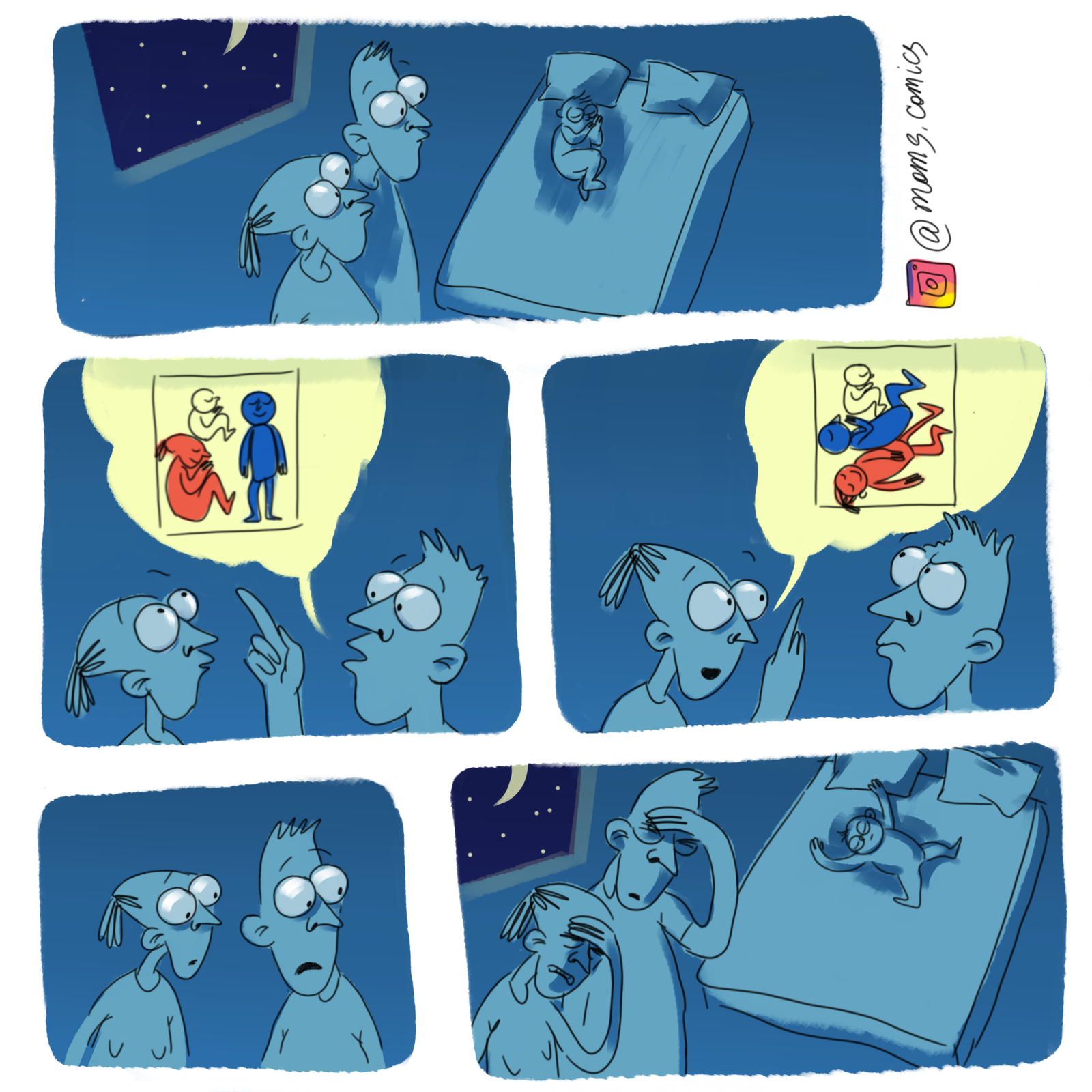 Comics about the happiness of being parents - My, Children, Parents, Family, Motherhood, Playground, Upbringing, Comics, Longpost