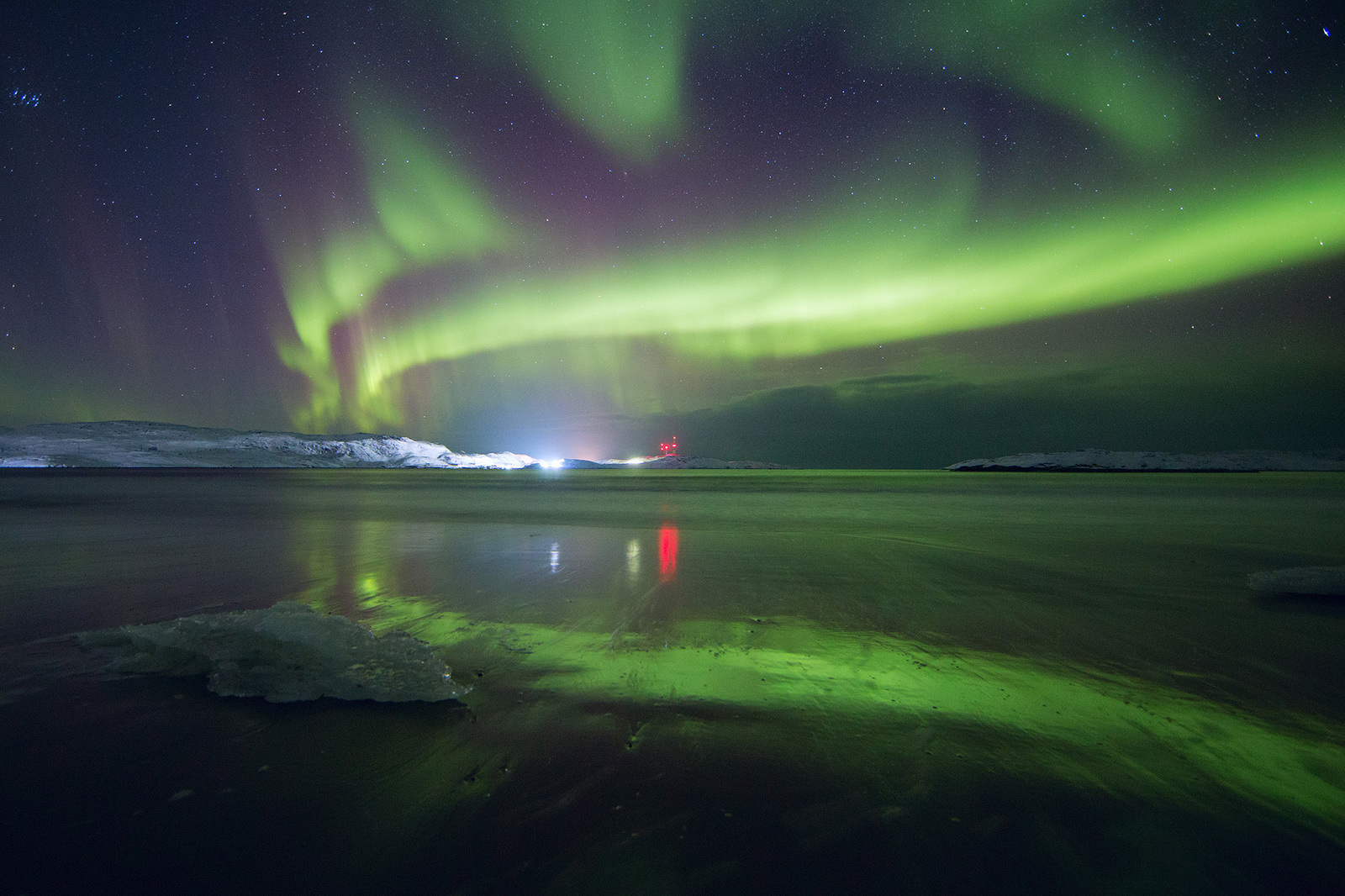 Polar Lights - My, Landscape, Nature, Kola Peninsula, Barents Sea, Longpost, Polar Lights, The photo