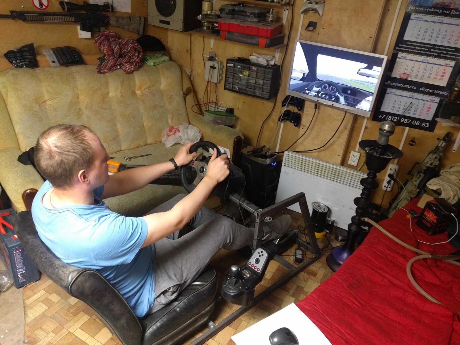 How I Became a Racer (virtual) - My, Homemade, Longpost, Race, Simulator, Games, Cockpit, With your own hands
