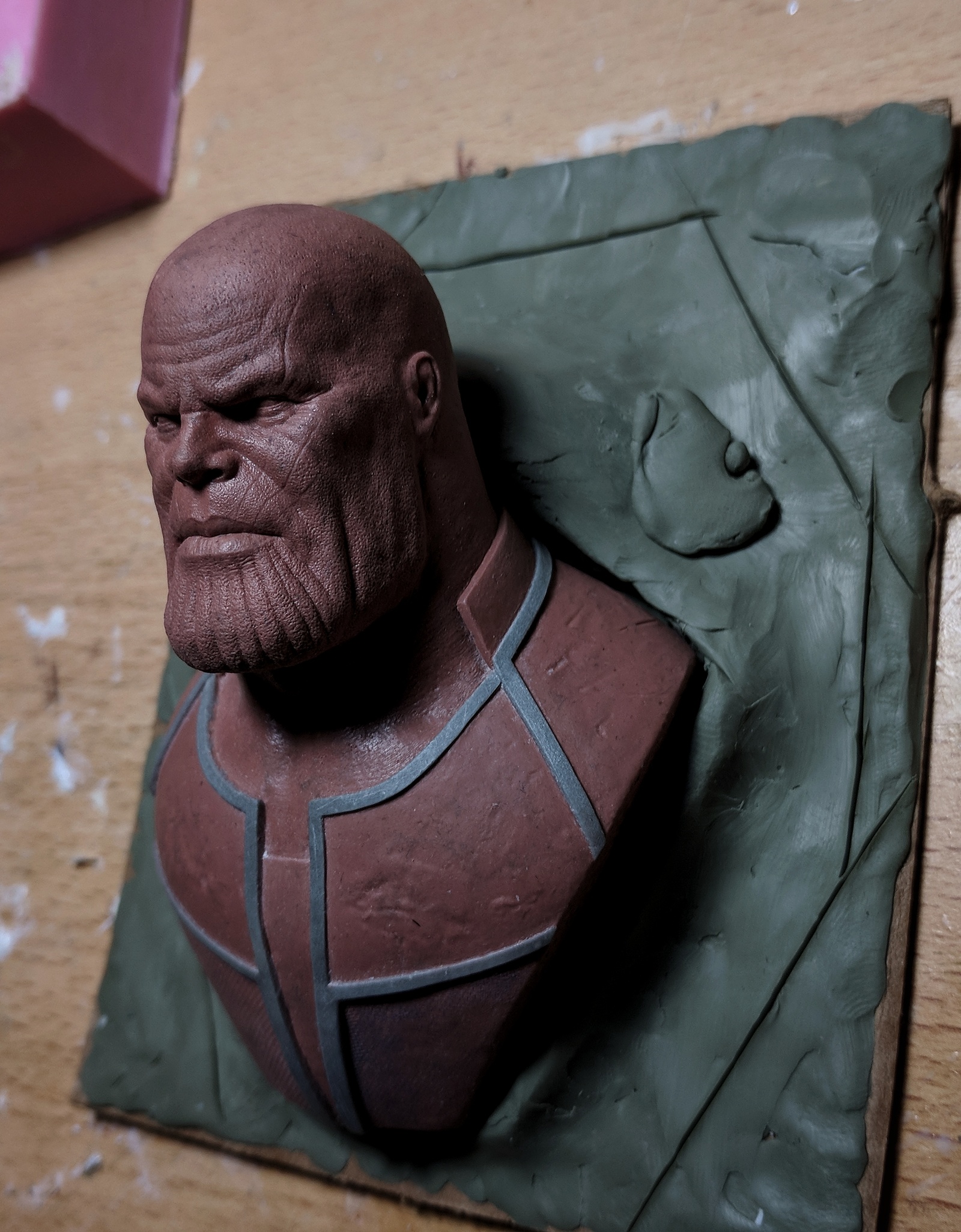 How to make a silicone bust mold - My, Thanos, Avengers, Marvel, Sculpture, Creation, Silicone, Friday, Friday tag is mine, Longpost