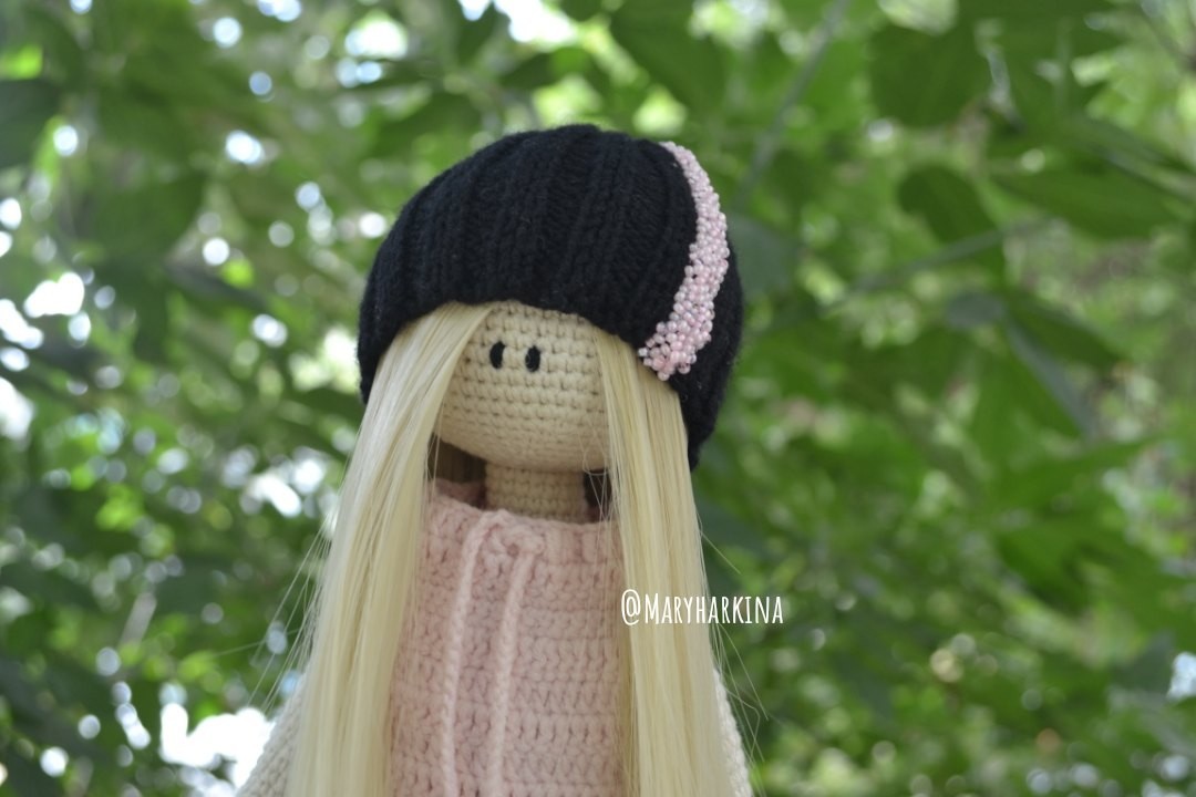 Knitted interior doll - My, Doll, Interior, Longpost