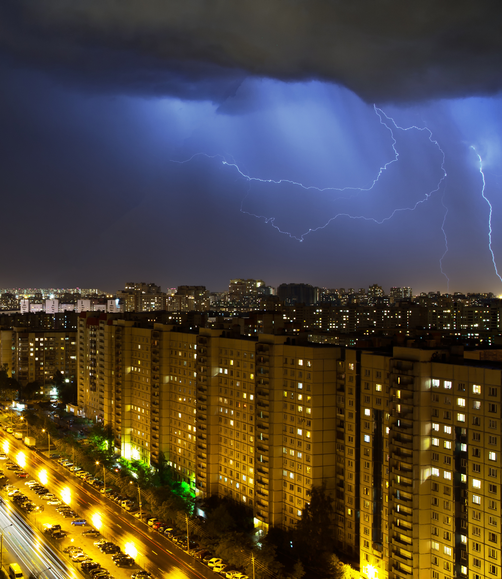 Thunderstorm over Petersburg - My, Thunderstorm, , Saint Petersburg, Longpost