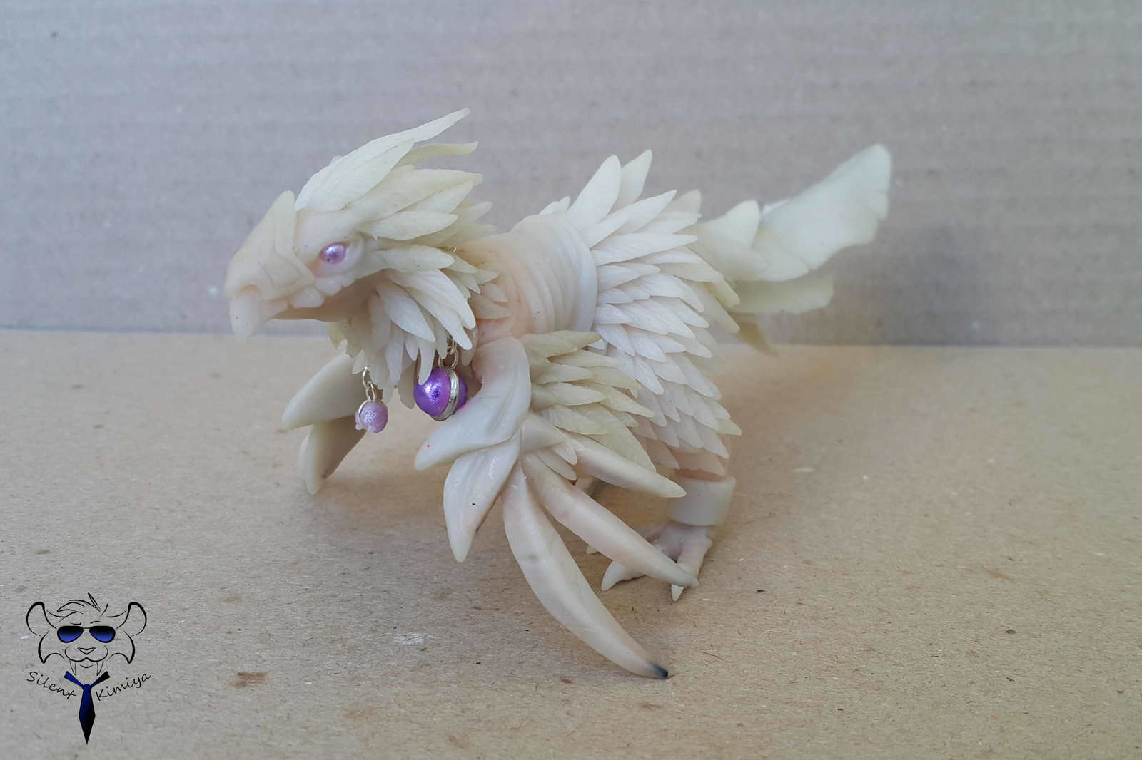 Anzu, Lord of the Ravens (World of Warcraft) - My, World of warcraft, Warcraft, Needlework with process, Handmade, Figurine, Needlework, Polymer clay, Handmade, Longpost, Figurines